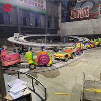 Jeux de voiture électriques pour enfants Jeux d'extérieur Funfair Playground Track Train Rides Mini Shuttle à vendre