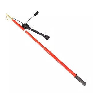 Vara de Descarga de Alta Tensão Telescópica Portátil de Fibra de Vidro FRP 115kV Cor Vermelha Certificada ISO9001 para Equipamentos Eletrônicos - Product Image 1
