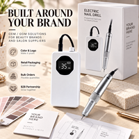 Stylo perceuse à ongles électrique portable sans fil rechargeable C20, 45000 tr/min, 85W, couple élevé, pour manucure et pédicure en salon