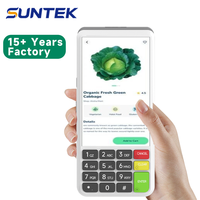 Terminal de point de vente portable NFC 58 mm, machine de facturation en espèces, Android 13, processeur quadricœur SUNTEK, imprimante thermique