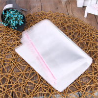 Sac d'emballage en plastique OPP transparent auto-adhésif pas cher, épais, pour bijoux, vêtements, sac en plastique OPP personnalisé