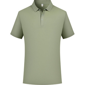 Polo promotionnel à manches courtes en coton respirant, uniformes d'été, logo personnalisable, noir, blanc, bleu, argent, vert - Product Image 5