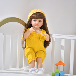 Poupée Bébé Reborn en Silicone et Vinyle de 55 cm, Fille, Cheveux Longs, Haute Qualité, pour Enfants - Product Image 3