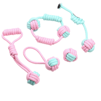 Jouets à mâcher en corde de coton écologiques MK, très demandés, durables, interactifs, de luxe, pour l'entraînement quotidien des chiens et des chats, indestructibles et mignons