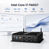 Mini PC Intel I7-1165G7 I7-8550U I7-8250U DDR4 32 Go 1 To SSD PC Industriel avec Stockage MSATA et SATA pour Commandes OEM