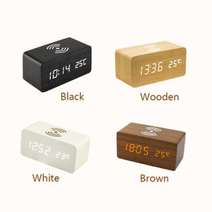 Reloj Despertador Inteligente Inalámbrico con Cargador, Precio Competitivo, para la <span class=keywords><strong>Familia</strong></span>, para Mesita de Noche, con Función de Despertador Electrónico, Regalo para el Despertador Matutino - Product Image 6