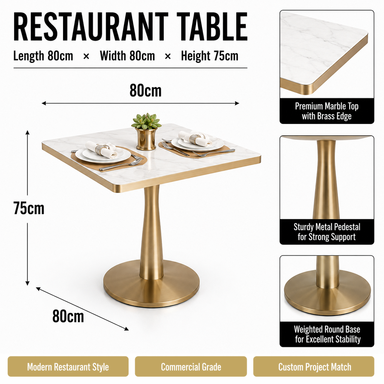 Table de 1800 mm de large sur 700 mm de long
