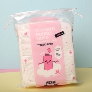 Tampons en coton Myonly 100 feuilles/sachet, tampons en coton pour le visage, tampons démaquillants, éponges cosmétiques, tampons en coton épais pour le visage, nettoyage du maquillage - Product Image 2
