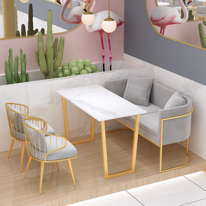 Ensemble <span class=keywords><strong>de</strong></span> meubles <span class=keywords><strong>de</strong></span> magasin <span class=keywords><strong>de</strong></span> <span class=keywords><strong>café</strong></span> et <span class=keywords><strong>de</strong></span> thé au lait minimalistes à <span class=keywords><strong>la</strong></span> mode pour <span class=keywords><strong>la</strong></span> <span class=keywords><strong>réunion</strong></span> <span class=keywords><strong>de</strong></span> restaurant et les loisirs Table et chaise <span class=keywords><strong>de</strong></span> salle à manger fraîches - Product Image 3