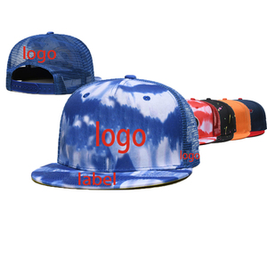 Casquette en maille unisexe à bord plat Casquette de sport de plein air respirante et réglable avec logo personnalisé en gros - Product Image 1