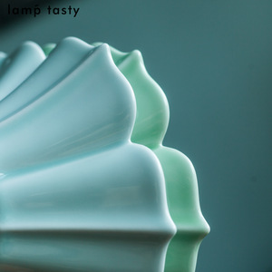 <b>Lamp</b> Tasty Ceramic Pendant <b>Light</b> Plum Green Glaze Round Single Head <b>LED</b> Home Lighting - Product Image 3