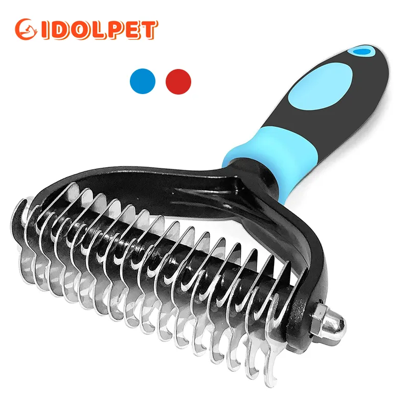 プロのペット脱毛ブラシ両面DemattingDog Comb Cat Brush Rake Puppy Grooming Tools Undercoat Shedding Flying Hair