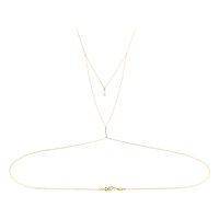Vente chaude bijoux de mode de luxe légers chaîne de corps collier de mariée chaîne de dos perle chaîne de corps arrière