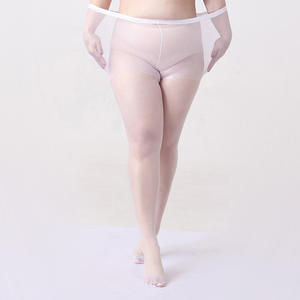 4XL 플러스 사이즈 20D 심리스 쉬어 팬티 스타킹 편안한 하이 웨이스트 투명 허리띠 여름 스타킹 - Product Image 4