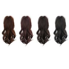 WF8C5EF Po-tail Touch Tinger Wave voluminose extension capelli umani arricciatura per Look elegante - Product Image 1