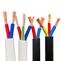 Cable de Alimentación RVV con Aislamiento XLPE, Revestimiento de PVC, 3, 4, 5, 6 Núcleos, Cobre Puro, 300V 500V, Cableado Industrial para Construcción