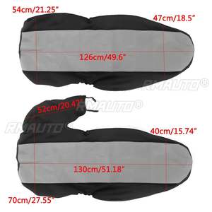 2 housses de siège avant 60/40 à dossier haut pour Ford Ranger, sans housse d'accoudoir, 1998-2003 - Product Image 3