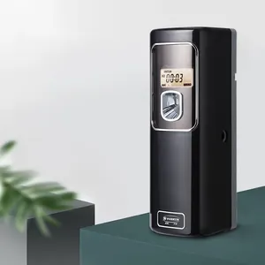 Nébuliseur mural automatique noir, livraison gratuite, Spray d'arôme, purificateur d'air, avec écran LCD, pour toilettes, YK8205