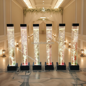 Lampe <span class=keywords><strong>colonne</strong></span> à bulles d'eau LED sur pied, carrée, pour la décoration de la maison et les mariages - Product Image 2