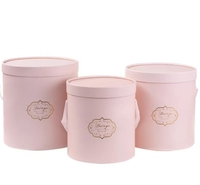 Boîte à fleurs portable boîte florale ronde câlin seau stockage mariage Rose emballage boîte-cadeau