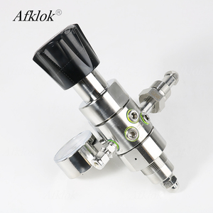 Regolatore di pressione aria doppio manometro in acciaio inox collaudo ingresso 4000PSI regolatore di ossigeno industriale - Product Image 4