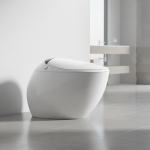 En Yeni Akıllı Tuvalet Modeli-Radar Sensörlü Otomatik Yıkama Isıtmalı Klozet Koltuğu Uzaktan Kumanda Dahil P-tipi Sifon Çift Yıkama Gece Lambası Lüks - Product Image 1