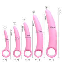 SacKnove Dernières 5 Tailles Dilatateurs Vaginaux En Caoutchouc Souple Butt Plugs Expander Trainer Smooth Touch Masturbation Gode Anal Sex Toys