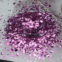 Paillettes hexagonales roses de qualité cosmétique, résistantes aux solvants, pour la fabrication de bougies, la décoration de fêtes et les loisirs créatifs