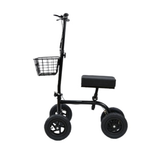 Déambulateur pliable pour adultes <span class=keywords><strong>Sinway</strong></span> avec frein, scooter économique, béquille à genou orientable avec siège - Product Image 2