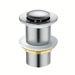 Crépine de vidange en acier inoxydable chromé pour lavabo, baignoire et douche, avec système pop-up, pour la récupération des cheveux et la protection de la salle de bain - Product Image 2