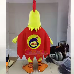 Costume de mascotte de poulet personnalisé à double style pour adultes, super-héros/poule mignonne, déguisement pour la publicité de marque et <span class=keywords><strong>les</strong></span> événements commerciaux - Product Image 3