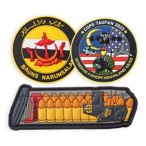 Écussons et badges en silicone, caoutchouc et PVC écologiques, personnalisés, en relief 2D et 3D, pour vêtements et chapeaux - Product Image 2