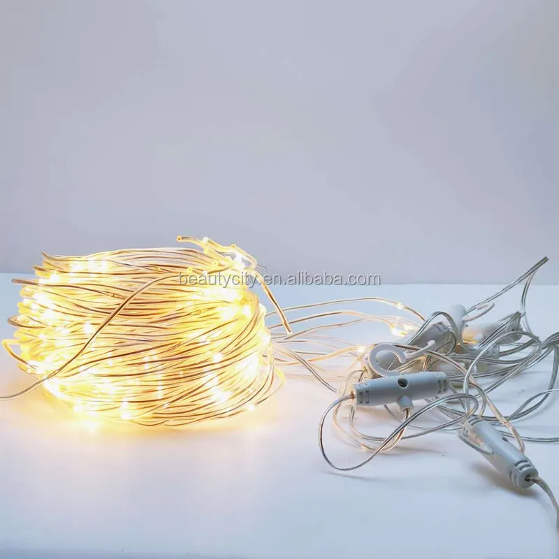 Gordijn String Light 100 Led Afstandsbediening Usb Aangedreven Waterdichte Kerstverlichting Voor Kerst Wanddecoratie