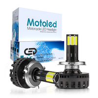 Lampu Depan Motor LED MOTOLED H4 Hs1 H6 Ba20d P15d AC DC 8-80V