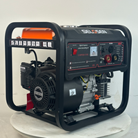 Générateur de soudage silencieux homologué CE 5,5 kW, moteur à essence, équipement de soudage portable 230A, générateur de soudage industriel 5 kW