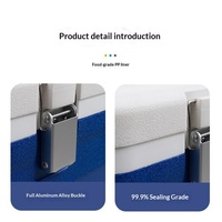 Glacière extérieure grande capacité 110L, conception épaissie, usage commercial, garde les aliments frais, pour véhicules, pêche, glace réfrigérante à maintien de la chaleur