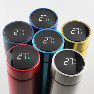 Nouvelles Idées de Produits 2025 500Ml Thermos Double Paroi Isolé Sous Vide En Acier Inoxydable Bouteille D'eau Intelligente Avec Affichage De La Température - Product Image 1