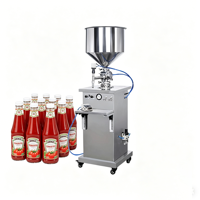 Machine de remplissage verticale pour liquides (ketchup, sirop, miel, sauce, confiture, boisson) et emballage alimentaire