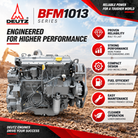 Moteur diesel turbo 4 cylindres DEUTZ BF4M1013-18E3 132 kW 177 CV 2300 tr/min pour excavatrice, chargeuse, équipement de forage et de construction