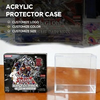 Étui de protection personnalisé en acrylique pour cartes de jeu, boîte de présentation haute clarté et anti-UV pour cartes à collectionner