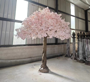 Faux rose <span class=keywords><strong>japonais</strong></span> fleurs de <span class=keywords><strong>cerisier</strong></span> Branches arbres pièce maîtresse pour Table de mariage floraison arbre plante pour décor de fête à la maison - Product Image 2