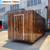 Remolque de Comida con Acabado de Madera de 18.70 pies con Ventana Grande para Café, Snacks y Negocios al Aire Libre