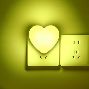 Luz de noche <span class=keywords><strong>LED</strong></span> amor en forma de corazón habitación de ahorro de energía ambiente romántico lámpara de noche lámpara de inducción de Control de luz de sueño - Product Image 5