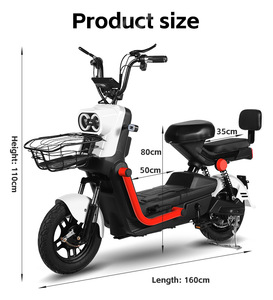 Bicicleta Eléctrica Urbana de 60V 15AH 12AH 1000W para Adultos, Venta al Por Mayor de Fábrica, Buen Rendimiento, Estilo Moderno - Product Image 6