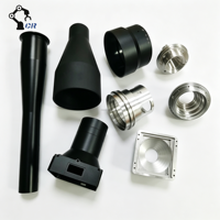 Carcasa de Lente Óptica de Aluminio Mecanizada por CNC Personalizada, Cilindro de Lente Anodizado en Negro de Precisión y Piezas de Cámara Industrial, Servicio OEM ODM
