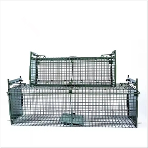 Lớn hình chữ nhật gấp động vật bẫy Lồng thép không gỉ ngoài trời trực tiếp phát hành mèo Cua Tôm hùm bẫy nhân Đạo kiểm soát dịch hại - Product Image 3