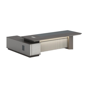 Muebles de Oficina Modernos, Escritorio de Oficina de Última Generación, Diseños de Mesa de Oficina de Lujo, Escritorio Ejecutivo para CEO, Mesa en Forma de L de MDF - Product Image 1