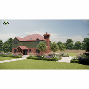 2 Story Fully Furnished Modern <b>Light</b> Steel Prefabricated Villa with Bedroom and Living Room - Product Image 1