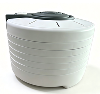 Déshydrateur alimentaire électrique BAIYI 250W pour la maison, 5 plateaux de séchage réglables, 4 réglages de hauteur, commande mécanique, chauffage en cycle de 360°
