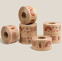 Ruban adhésif en papier kraft de couleur personnalisée, ruban adhésif pour sceller les cartons, pour les boîtes d'expédition, l'emballage de détail et l'emballage des commandes